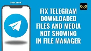 How To Fix Telegram Downloaded Files And Media Not Showing In File Manager