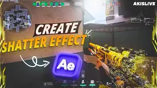 Creating SHATTER EFFECT for Valorant Montages in Adobe After Effects -Simple and Easy Tutorial