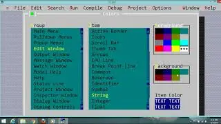 How to change text color in turbo c/c++ compiler.