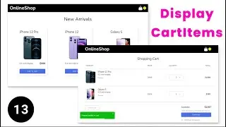 Complete Shopping Cart 🛒 - 13 Display Cart Items | React and Redux Toolkit Course 🔥