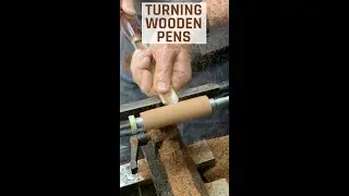 Turning Wooden Pens - Cuban Mahogany #shorts