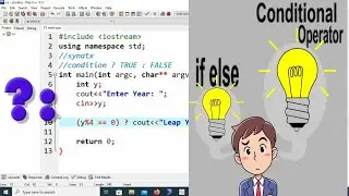 conditional operator syntax in CPP using Dev C++