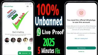 You Need The Official WhatsApp To Use The Account Problem Solved | How To Login Official WhatsApp