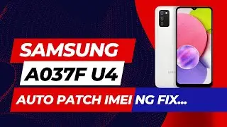 A037F U4 Auto Patch Firmware | 100% Tested imei NG Fix | Z3X Patch Done But NG Not Fix |mwrepairzone