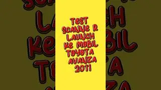 Test scanner launch ke Mobil Toyota avanza 2011