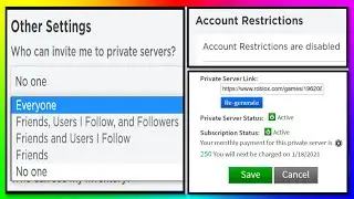 How To Change Your Roblox Privacy Settings To Join A VIP Server