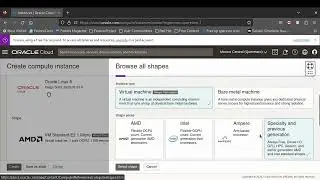 How to create an compute instance in Oracle Cloud Infrastructure