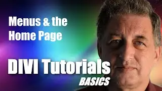 #05 DIVI Theme Tutorial for Beginners -  Menus and the Home Page