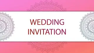 Blank Invitation Background Video, mandala video, wedding invitation background video 4