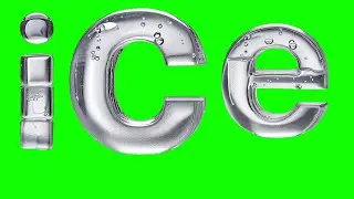 Ice Small Latter's a to z Green Screen Effects No copyright