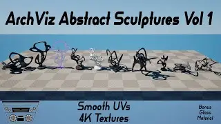 how to install abstract sculptures vol 1 to unreal engine | (retro violet)