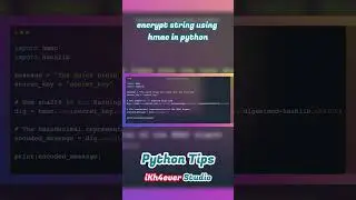 encrypt string using hmac in python