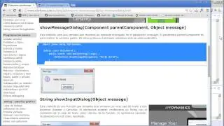 JOptionPane: showMessageDialog y showInputDialog en Java