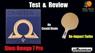Xiom Omega VII Pro on defensive blade Re-Impact Turbo II FH,BH topspin ,atack ,blocks & chops