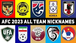 The Nicknames of All 24 AFC Asian Cup 2023 Teams | AFC ASIAN CUP QATAR 2023