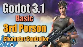 Godot 3.1 - Basic 3rd Person Character Controller Tutorial In 6 Minutes