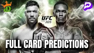 UFC 305 Adesanya Vs Du Plessis Full Card Predictions and Breakdowns !!