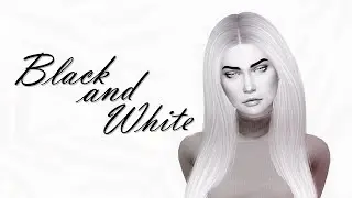 ЧЕРНО-БЕЛЫЙ CAS ЧЕЛЛЕНДЖ | THE SIMS 4 CAS BLACK AND WHITE CHALLENGE