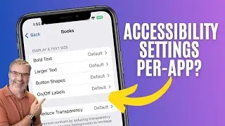Accessibility Settings Per-App on the iPhone? YES YOU CAN! Here's how!
