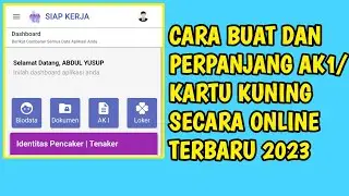 CARA PERPANJANG KARTU KUNING/AK1 SECARA ONLINE TERBARU