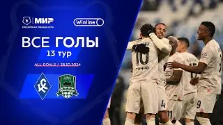 Все голы 28.10.2024 | 13 тур Мир РПЛ 2024/25