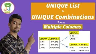 Excel | Get UNIQUE List | Get UNIQUE Combination | UNIQUE function in Excel