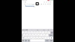 Adding Text to Google Doc on iPad