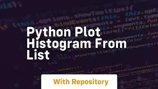 python plot histogram from list