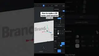 How to make a 3D name card template - Spline tutorial