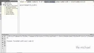 Recursive Lambda Expression in Python