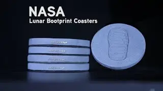 NASA Lunar Bootprint Coasters from ThinkGeek