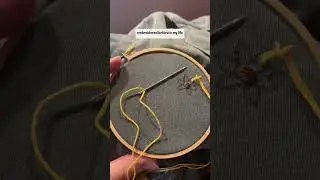 visible mending!! turning a hole in my favorite pants into ART!!