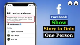 How To Show Facebook Story To Only One Person 2024 (Full Guide)