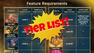Game Features Tier List!  Raid: Shadow Legends