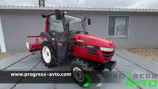 Японский трактор Yanmar с кабиной  - видеообзор