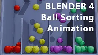 Belnder 4 Soothing Ball Sorting Illusion Tutorial #videosforfreeeducation