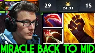 MIRACLE [Ember Spirit] Back to Mid 24 Min End Game Dota 2