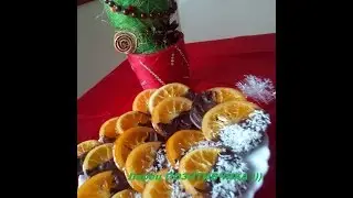 Karamelizirovanny oranges in chocolate