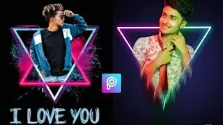 PicsArt New Style Photos Editing | Neon triangle Photo Editing PicsArt 2020 #startEditing