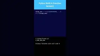 Python Built-in Function format ()