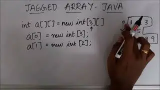 Creating a Jagged Array | Getting Input and Printing Jagged Array