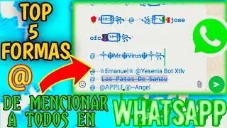 Como MENCIONAR o ETIQUETAR a TODOS los Participantes de un GRUPO de WhatsApp