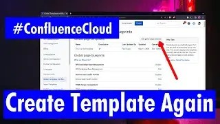 Confluence Cloud - Let us create a template again