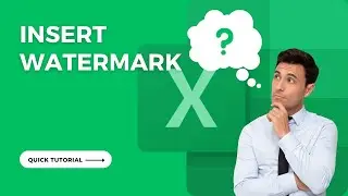 How to Insert a Watermark in Excel