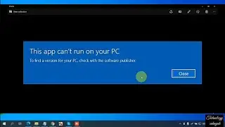 This app can't run on your pc to find a version for your pc check with the software publisher