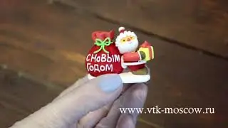 22987 Сахарная фигурка ДЕД МОРОЗ С МЕШКОМ