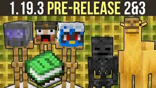 Minecraft 1.19.3 Pre-Release 2 & 3 New Book Texture & Creeper Ignition