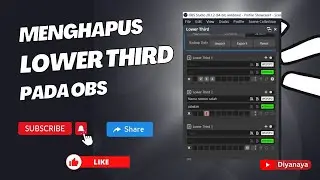 Plugin Lower Third OBS - Cara Menghapus Data