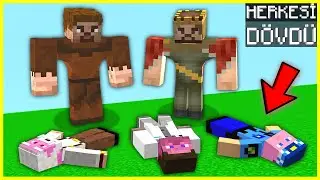 KASLI ARDA VE RÜZGAR ŞEHİRDEKİ HERKESİ DÖVDÜ! 😱 - Minecraft