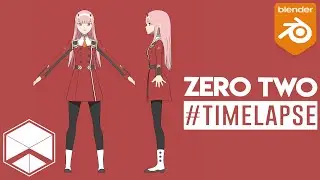 Blender Anime Modeling Zero Two - DARLING in the FRANXX | Nhij Quang